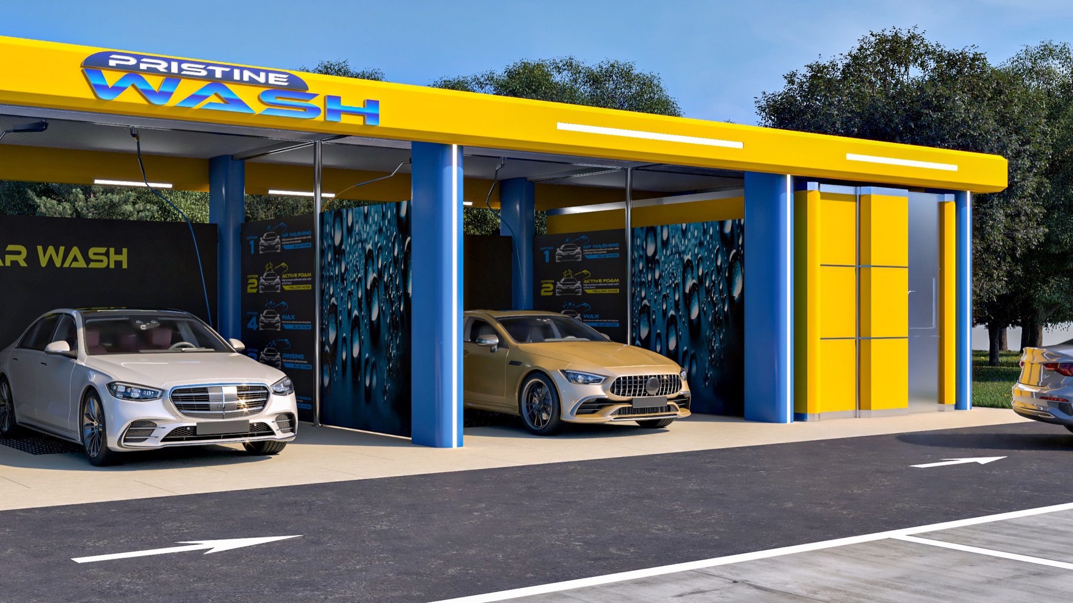 Pristine Wash multi-bay self-service car wash